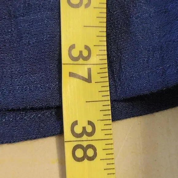 Westport Blue Red Embroidered Metallic Sleeveless Dress Women Petite Size XL - Picture 5 of 10